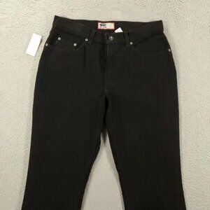 NWT Old Navy Jeans Womens 12 Long Tall Black Denim Straight leg